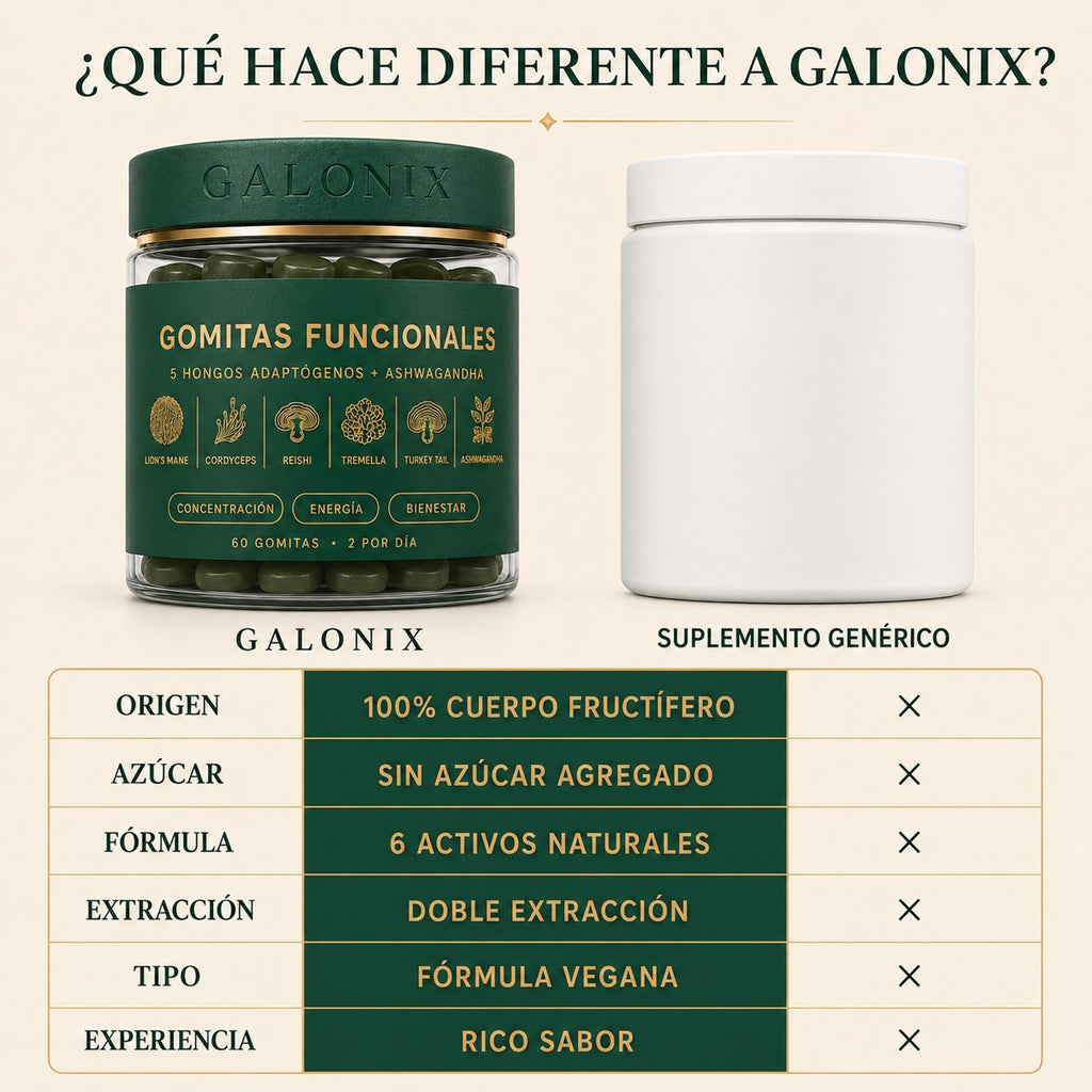 Gomitas con adaptógenos naturales